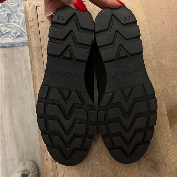 Vionic Willa Wedge Loafers Slip-On Water Repellent Suede Chunky Lug Heel Size 6 - Picture 7 of 10